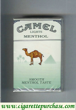 Camel Menthol Lights Smoosh Menthol Taste cigarettes hard box